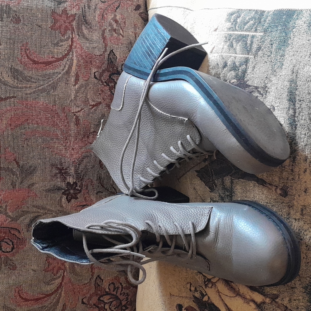 🌺SHOEMINT GRAY LACE UP Boots